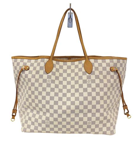 lv bag white|louis vuitton white checkered bag.